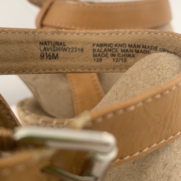 White Mountain Natural Rhinestone Wedges/Espadrilles size 9.5 - Picture 13 of 17